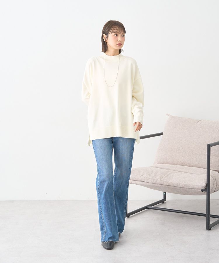 earth music&ecology「選べる丈ハイネックニット」|ニット・セーター|