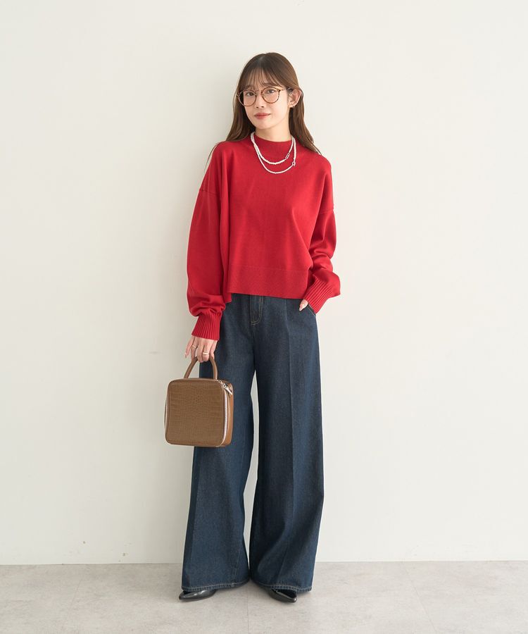 earth music&ecology「選べる丈ハイネックニット」|ニット・セーター|