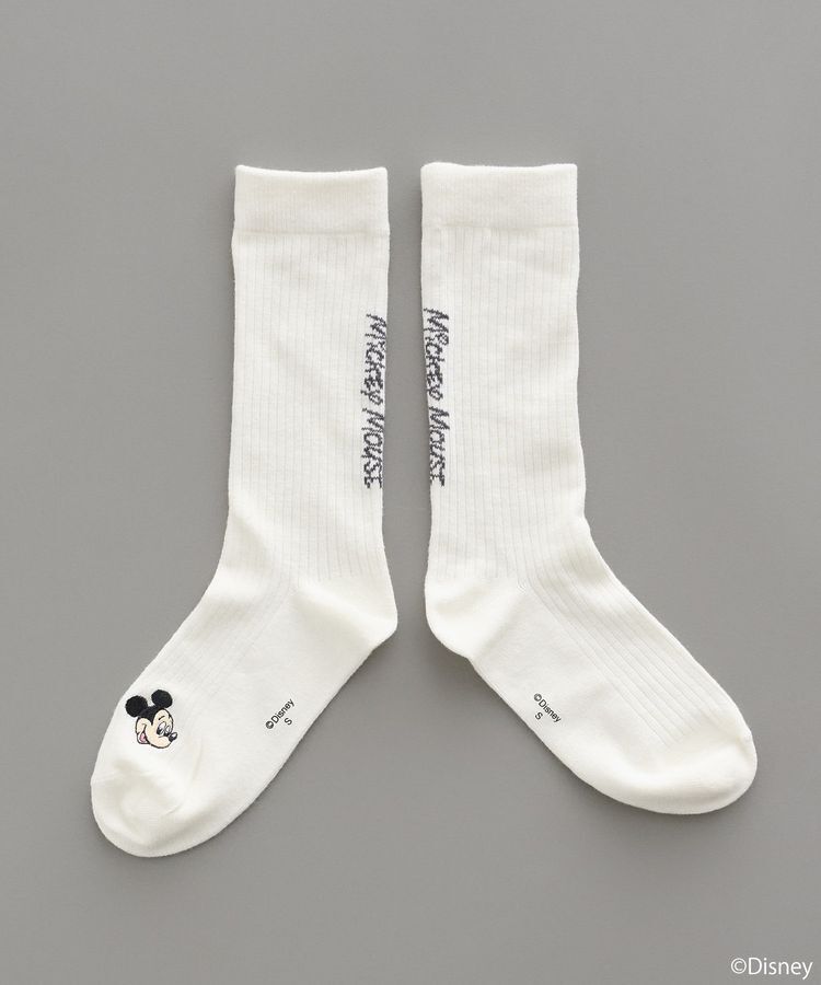 earth music&ecology「Disney/アソート刺繍入り靴下」|その他|Charcoal Gray