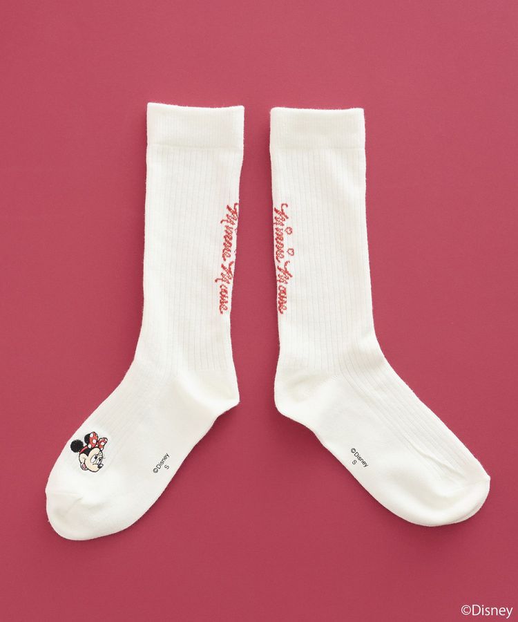 earth music&ecology「Disney/アソート刺繍入り靴下」|その他|Red