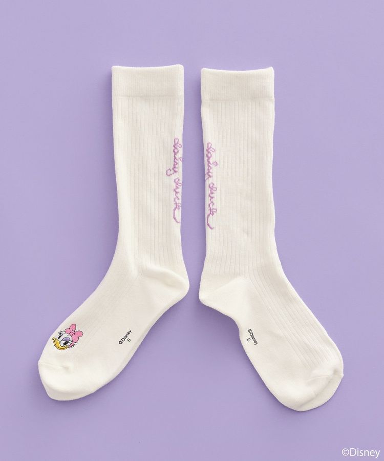 earth music&ecology「Disney/アソート刺繍入り靴下」|その他|Lavender