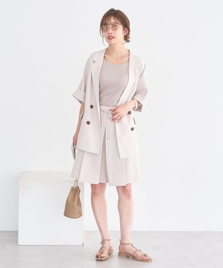 earth music&ecology「【セットアップ対応】ウエストリボンバミューダパンツ」|その他|