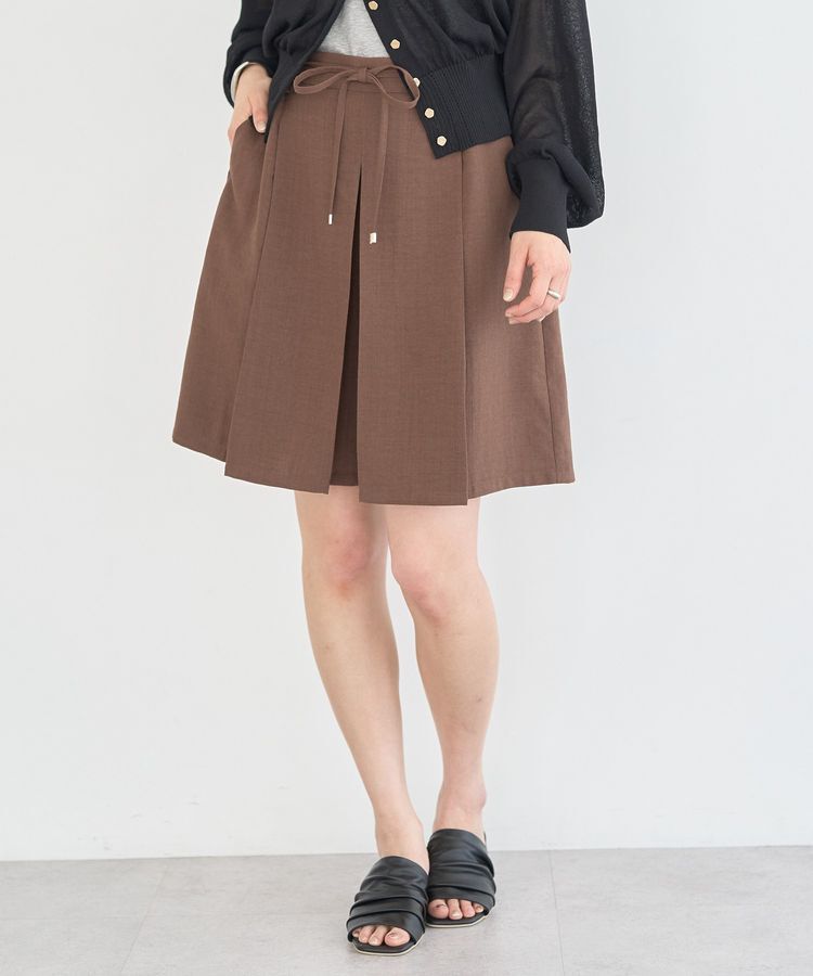 earth music&ecology「【セットアップ対応】ウエストリボンバミューダパンツ」|その他|Brown