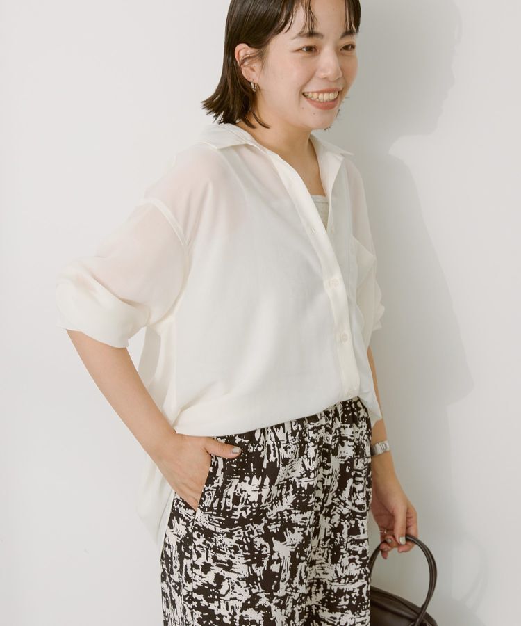 AMERICAN HOLIC「シアーボイルオーバーシルエットシャツ」|シャツ・ブラウス|