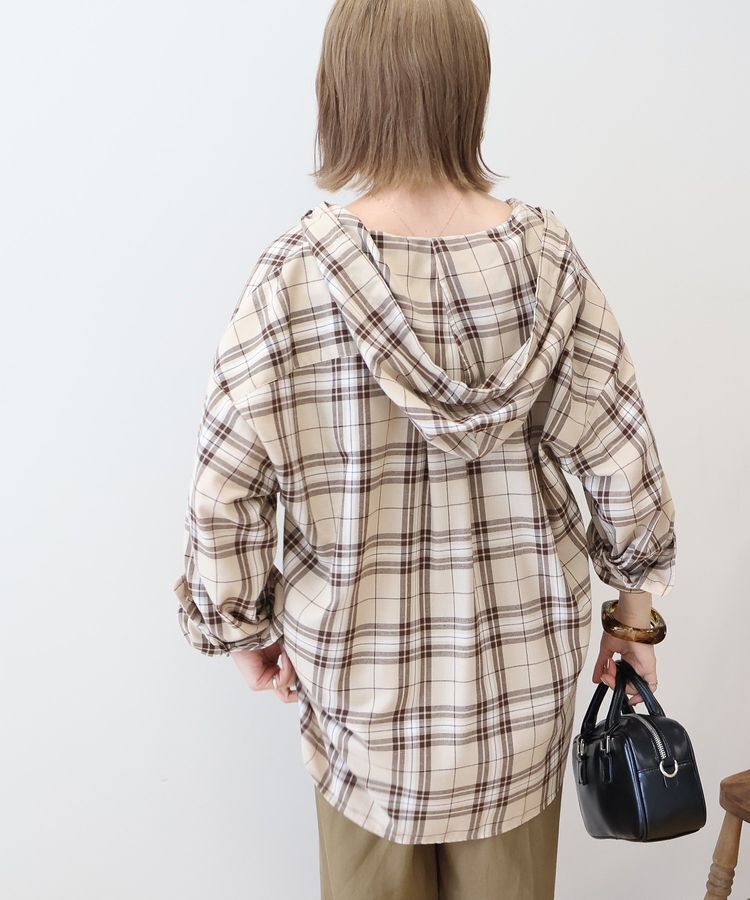 AMERICAN HOLIC「チェックフードシャツ」|シャツ・ブラウス|