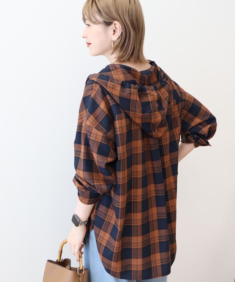 AMERICAN HOLIC「チェックフードシャツ」|シャツ・ブラウス|