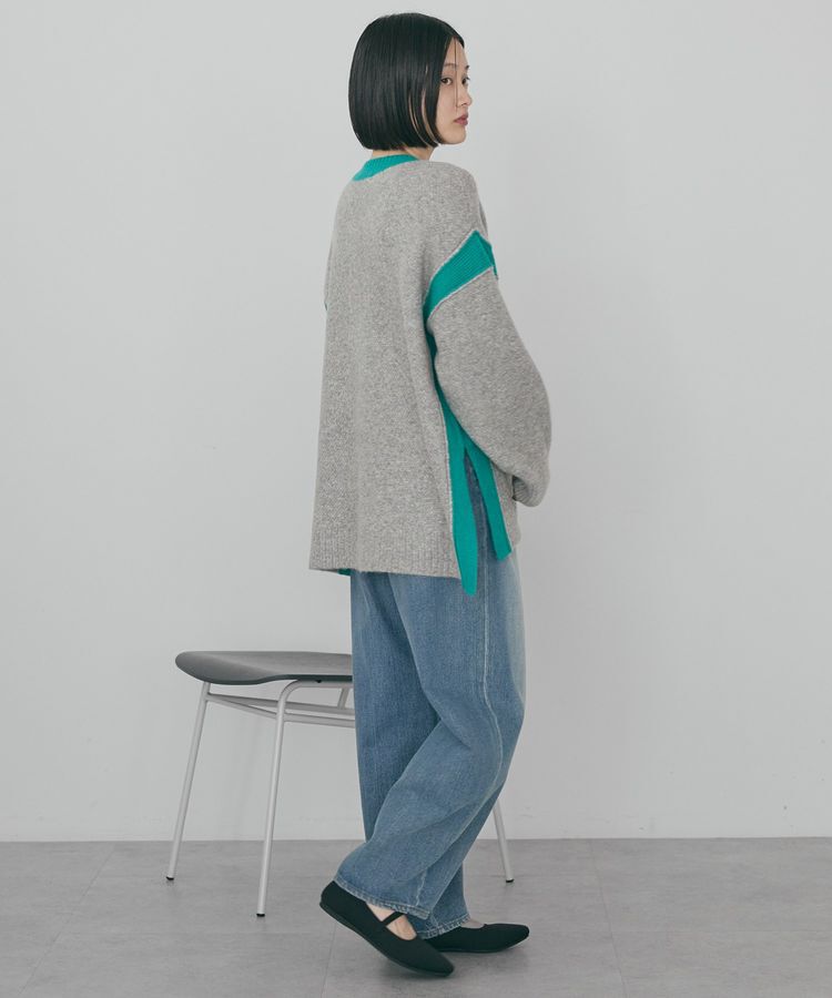 AMERICAN HOLIC「バイカラーニットプルオーバー【WEB限定カラー有り】」|ニット・セーター|