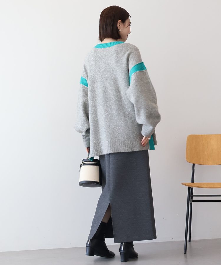 AMERICAN HOLIC「バイカラーニットプルオーバー【WEB限定カラー有り】」|ニット・セーター|