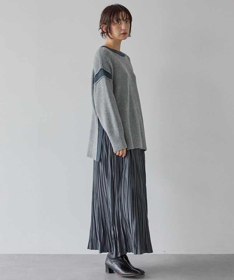 AMERICAN HOLIC「バイカラーニットプルオーバー【WEB限定カラー有り】」|ニット・セーター|