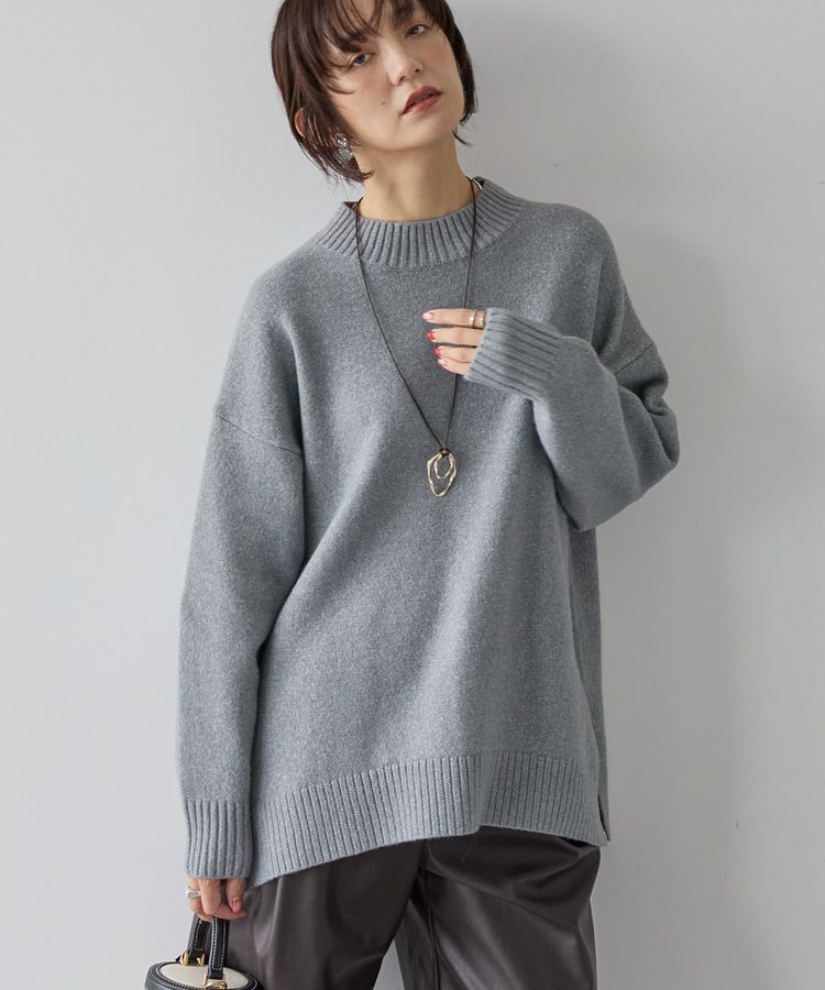 AMERICAN HOLIC「サイドスリットハイネックニットプルオーバー」|ニット・セーター|