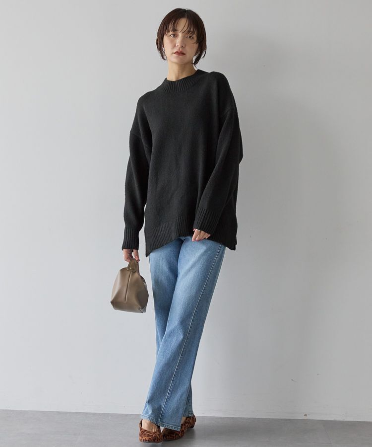 AMERICAN HOLIC「サイドスリットハイネックニットプルオーバー」|ニット・セーター|