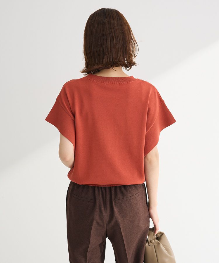 Green Parks「袖フレアフレンチスリーブニットプルオーバー」|ニット・セーター|