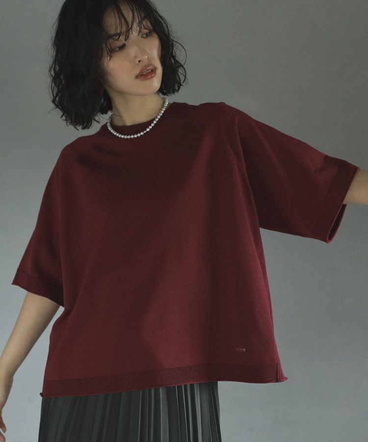 Green Parks「トレーナー風ニットプルオーバー」|ニット・セーター|