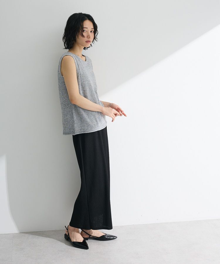 Green Parks「前後2way ミックスカラーノースリーブニット」|ベスト・ジレ|