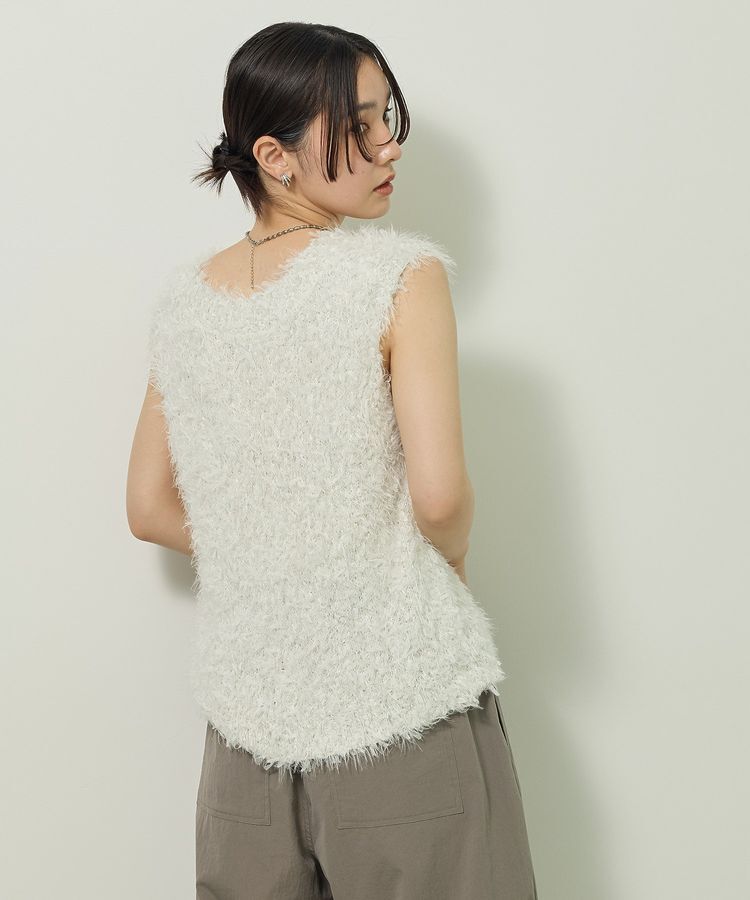 Green Parks「フェザーヤーンニットベスト」|ベスト・ジレ|