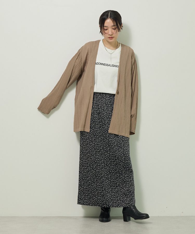 Green Parks「・ELENCARE DUE プリーツノーカラージャケット」|テーラードジャケット|