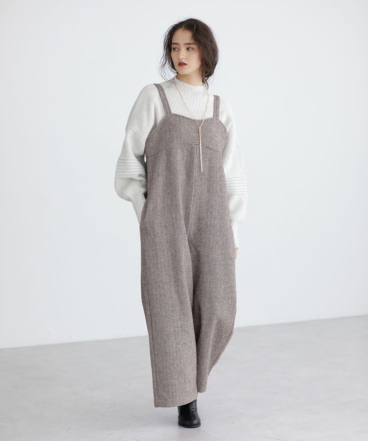 Green Parks「■ESCAR ポップコーンツイードオールインワン」|オールインワン|