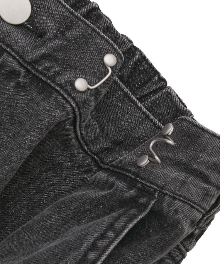 Green Parks「タックワイドデニムパンツ」|デニム|