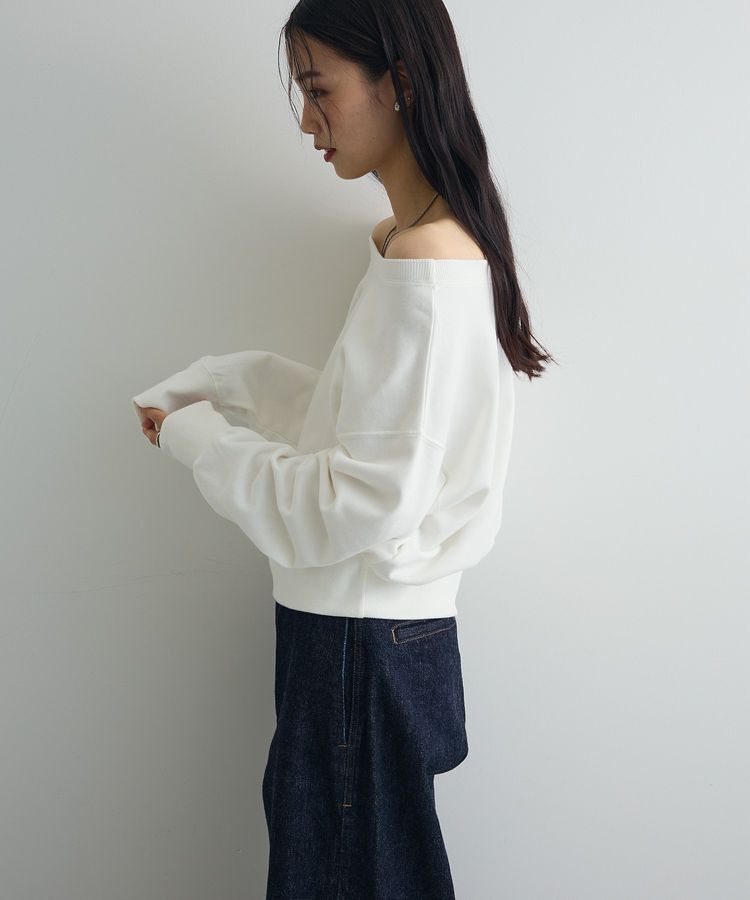 AnriettMusee「オフショルスウェット」|スウェット・ジャージ|