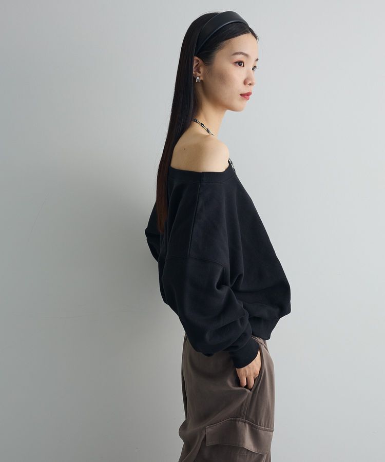 AnriettMusee「オフショルスウェット」|スウェット・ジャージ|