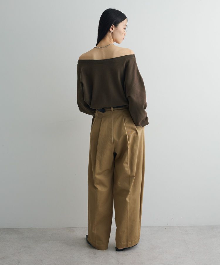 AnriettMusee「オフショルスウェット」|スウェット・ジャージ|