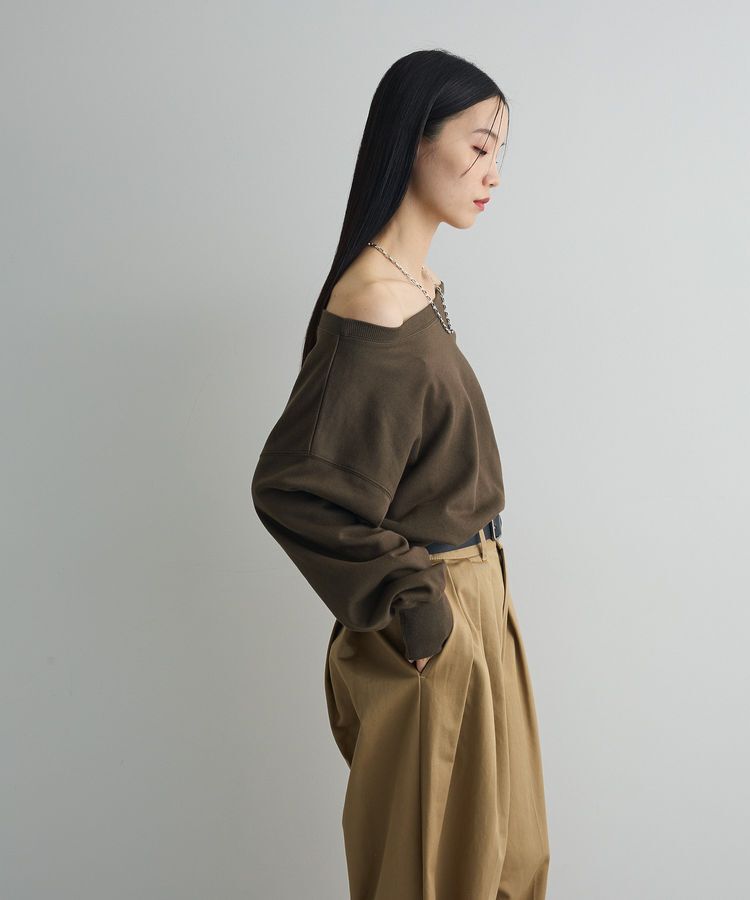 AnriettMusee「オフショルスウェット」|スウェット・ジャージ|
