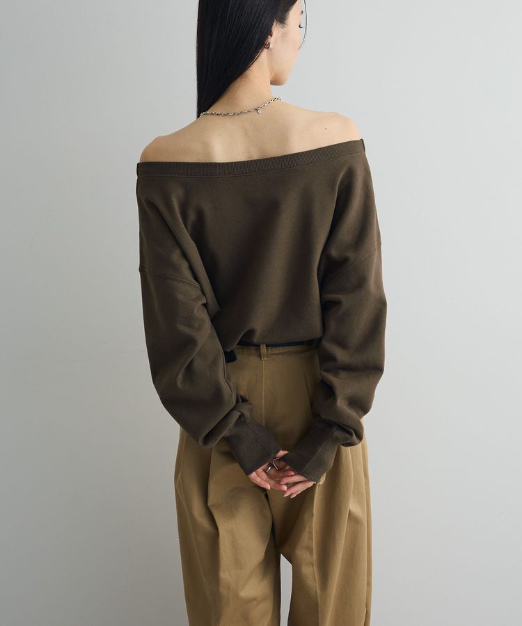 AnriettMusee「オフショルスウェット」|スウェット・ジャージ|