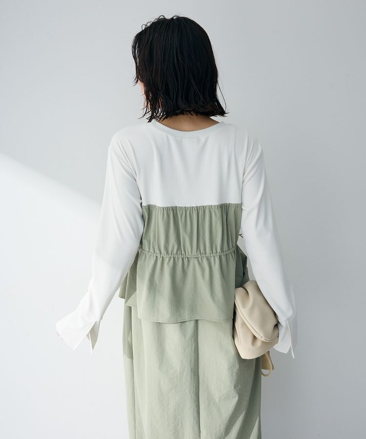 Green Parks「ペプラムドッキングワンピース」|ワンピース|