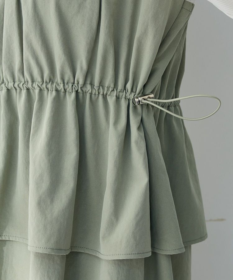 Green Parks「ペプラムドッキングワンピース」|ワンピース|