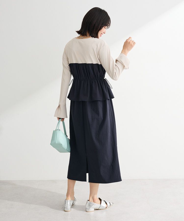 Green Parks「ペプラムドッキングワンピース」|ワンピース|
