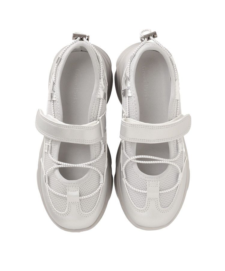 Green Parks「ドロストコードメッシュスニーカー」|スニーカー|