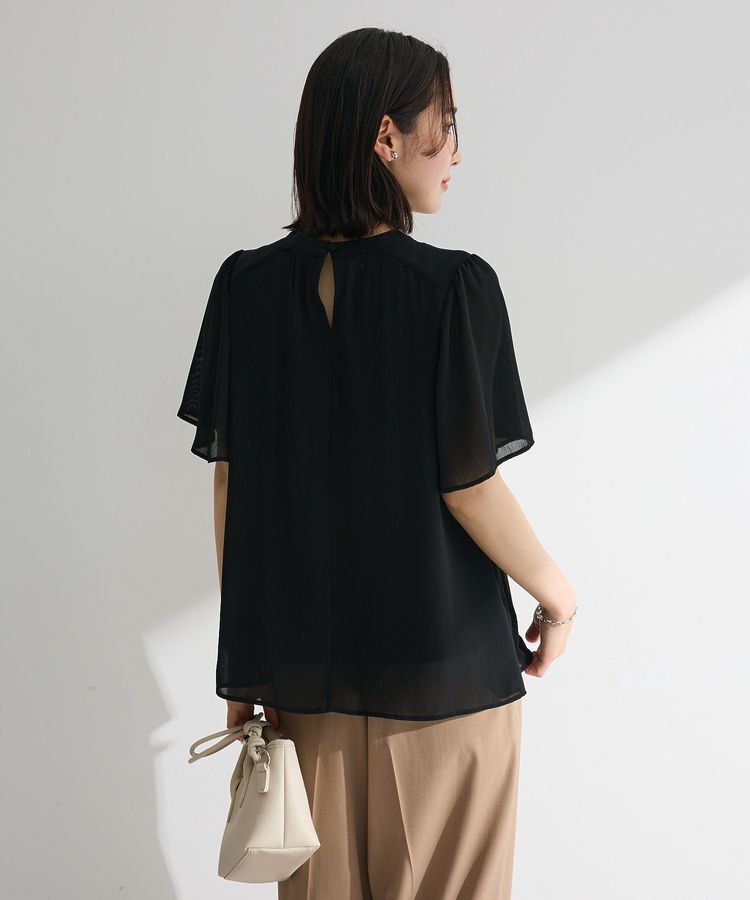 Green Parks「マジョリカプリーツショートスリーブブラウス」|シャツ・ブラウス|