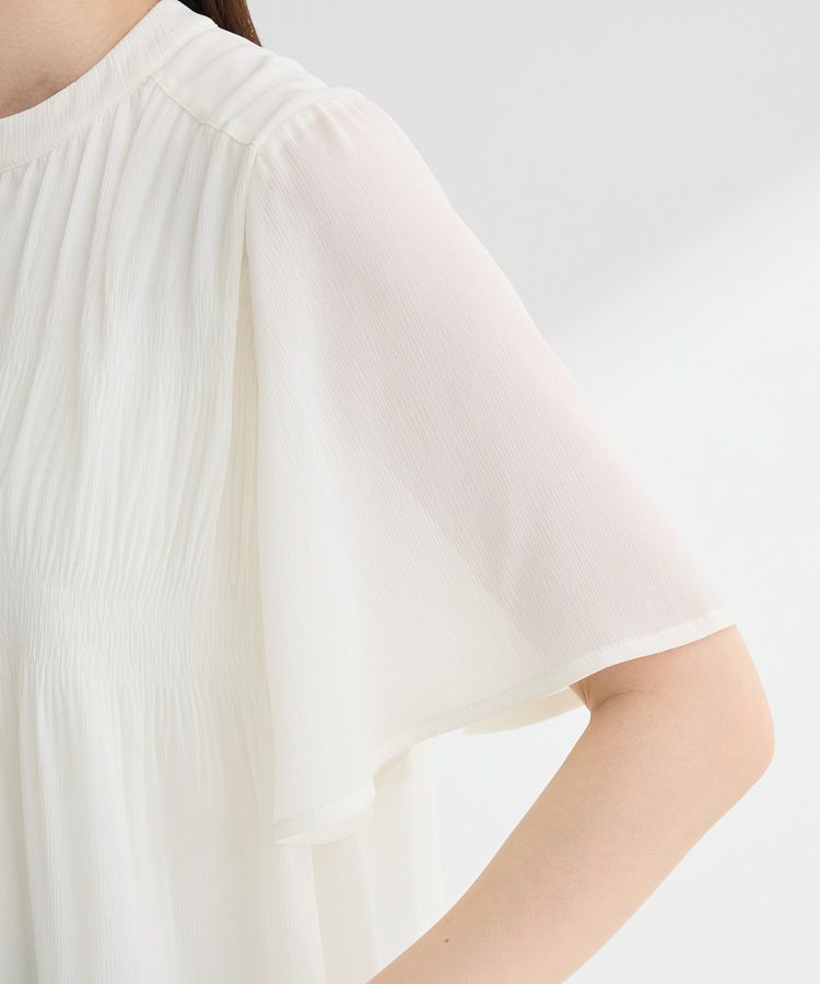 Green Parks「マジョリカプリーツショートスリーブブラウス」|シャツ・ブラウス|