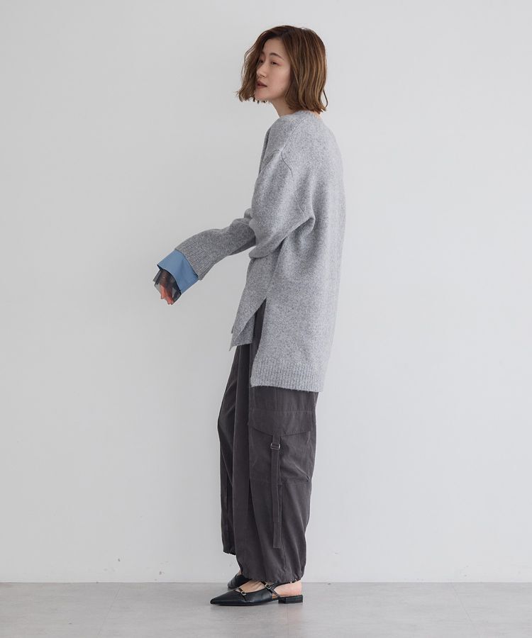 Editt by YECCA VECCA「袖レイヤードソフトニット」|ニット・セーター|