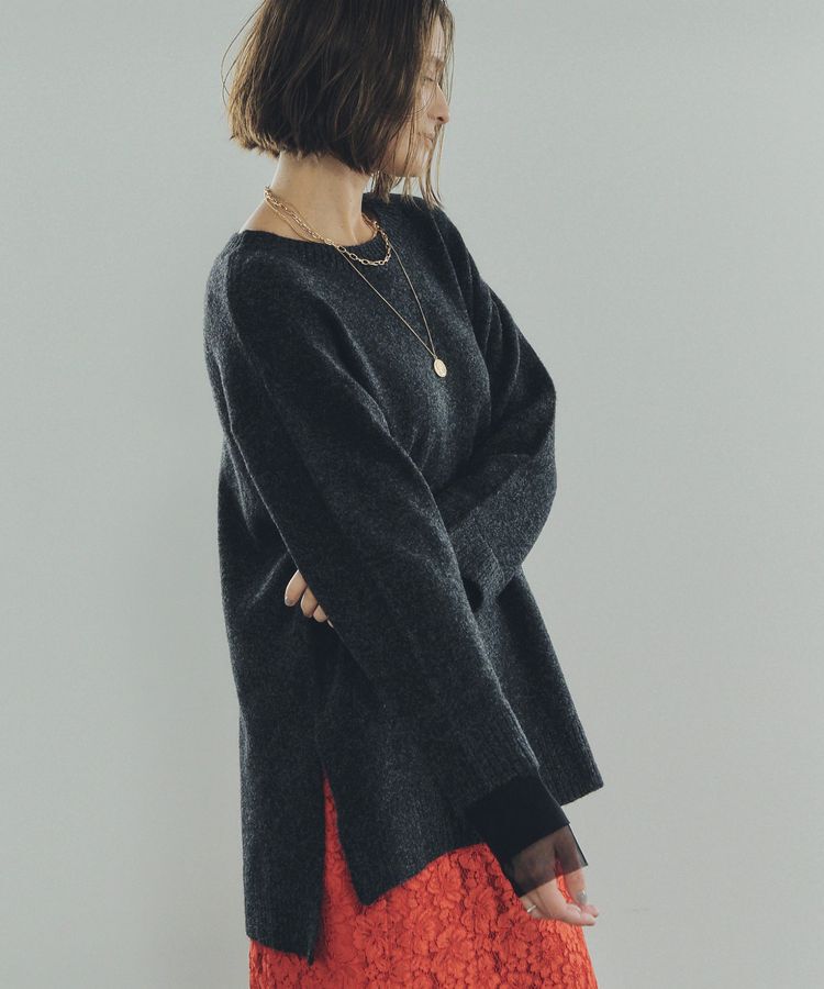 Editt by YECCA VECCA「袖レイヤードソフトニット」|ニット・セーター|