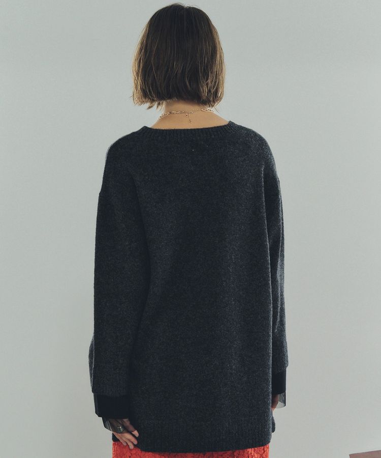 Editt by YECCA VECCA「袖レイヤードソフトニット」|ニット・セーター|