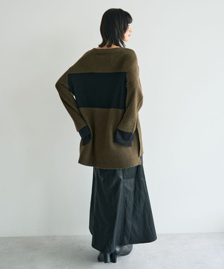 Editt by YECCA VECCA「袖レイヤードソフトニット」|ニット・セーター|