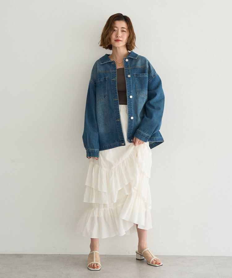 YECCA VECCA「デニムジャケット」|テーラードジャケット|