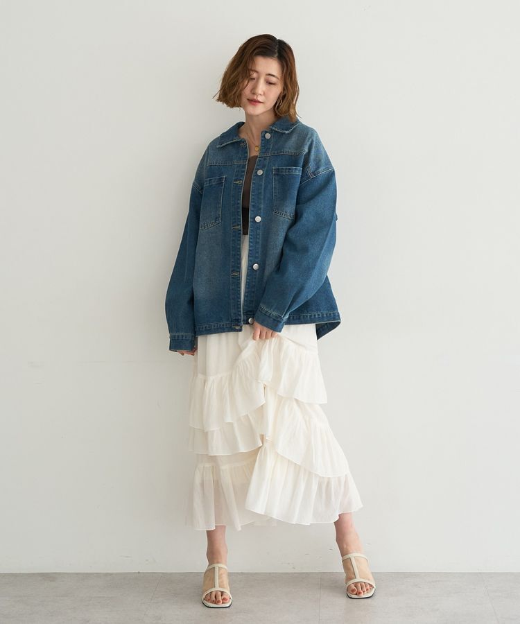 YECCA VECCA「デニムジャケット」|テーラードジャケット|