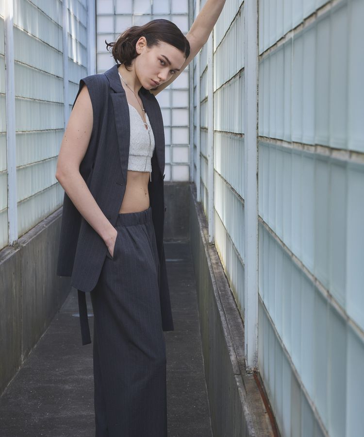 GARAGE OF GOOD CLOTHING「【日本製】ストライプテーラーベスト」|ベスト・ジレ|