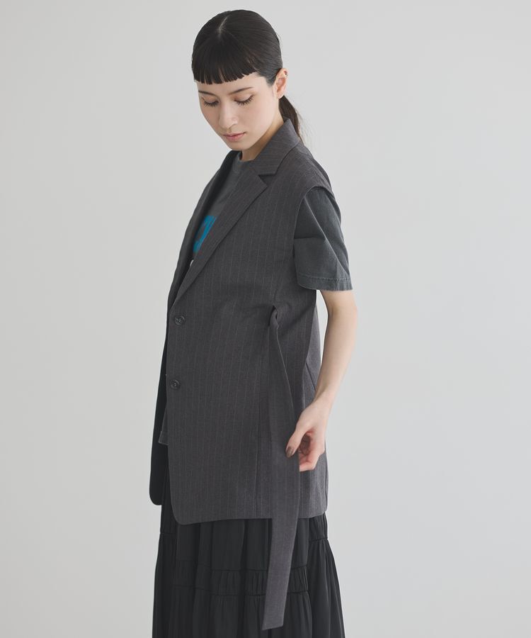 GARAGE OF GOOD CLOTHING「【日本製】ストライプテーラーベスト」|ベスト・ジレ|