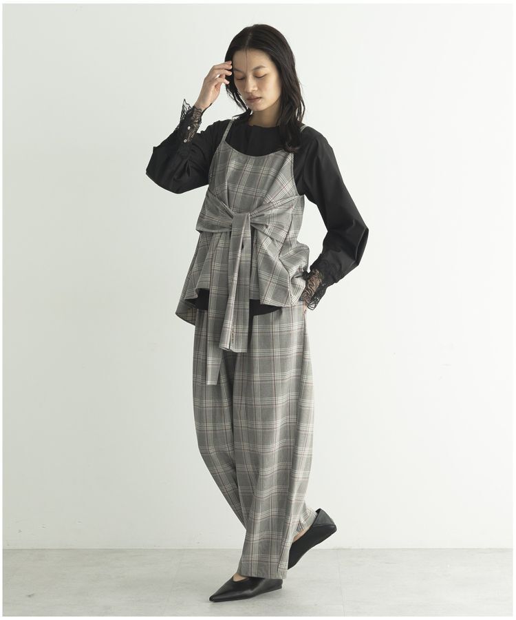 GARAGE OF GOOD CLOTHING「【日本製】チェックジャケットスリーブビスチェ」|ベスト・ジレ|