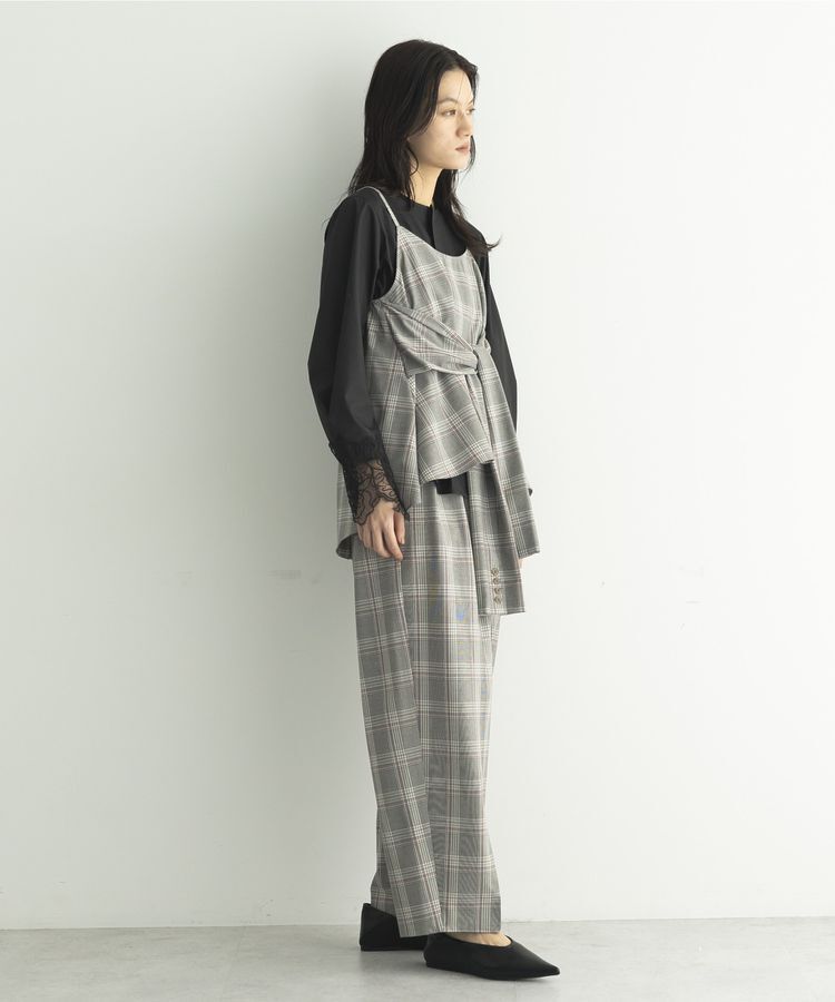 GARAGE OF GOOD CLOTHING「【日本製】チェックジャケットスリーブビスチェ」|ベスト・ジレ|