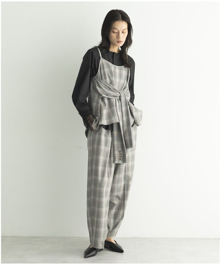 GARAGE OF GOOD CLOTHING「【日本製】チェックジャケットスリーブビスチェ」|ベスト・ジレ|