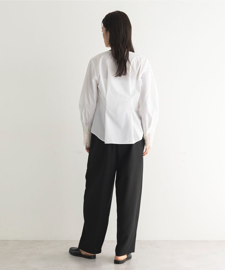 GARAGE OF GOOD CLOTHING「ムジレースカフスタックブラウス」|シャツ・ブラウス|