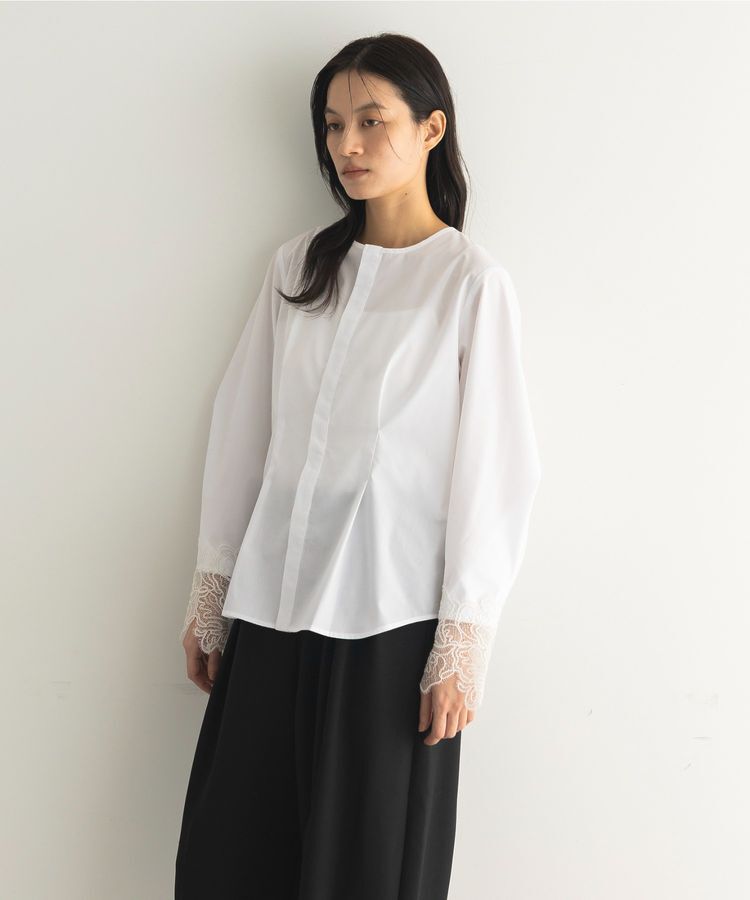 GARAGE OF GOOD CLOTHING「ムジレースカフスタックブラウス」|シャツ・ブラウス|