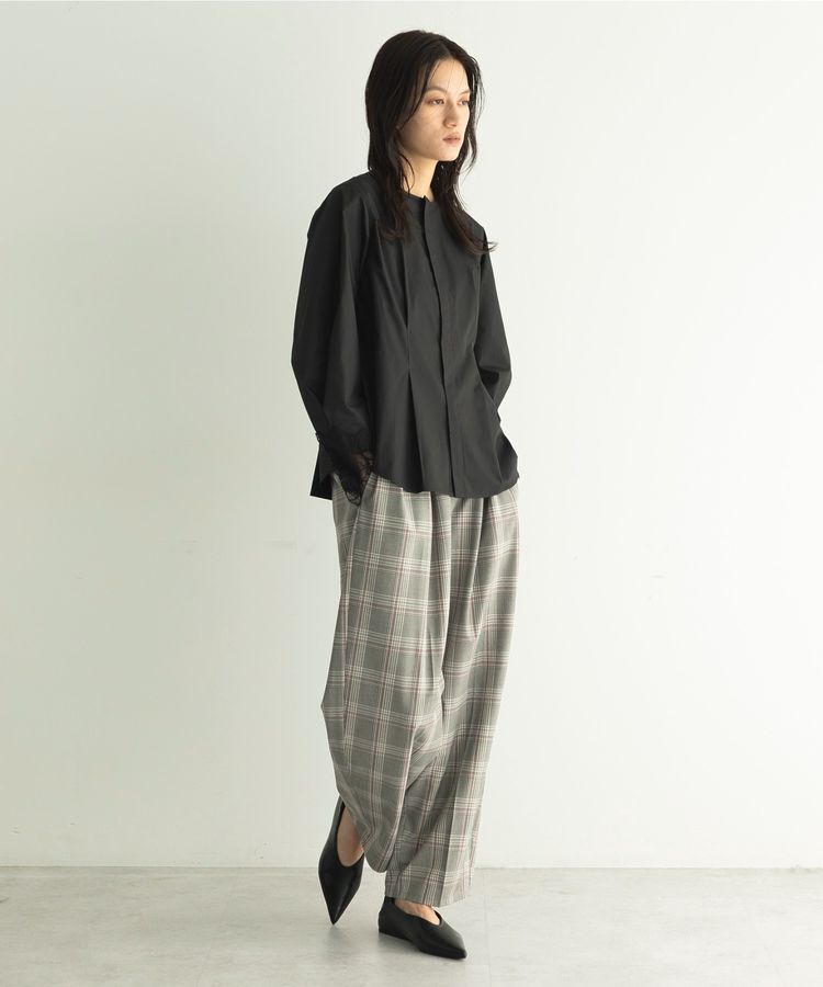 GARAGE OF GOOD CLOTHING「ムジレースカフスタックブラウス」|シャツ・ブラウス|
