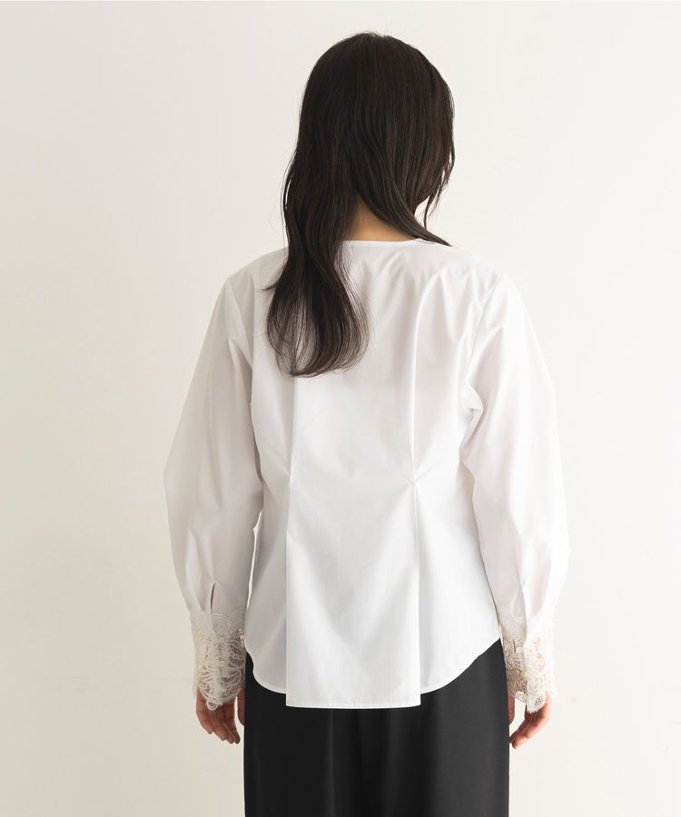 GARAGE OF GOOD CLOTHING「ムジレースカフスタックブラウス」|シャツ・ブラウス|