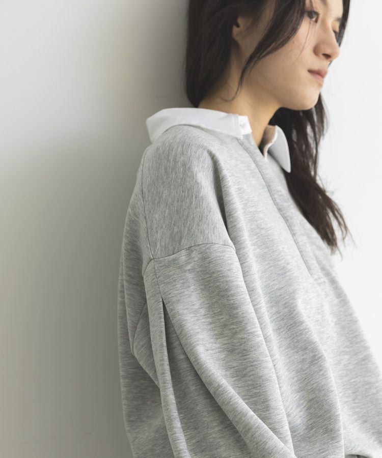 GARAGE OF GOOD CLOTHING「レイヤード風クレリックプルオーバー」|スウェット・ジャージ|