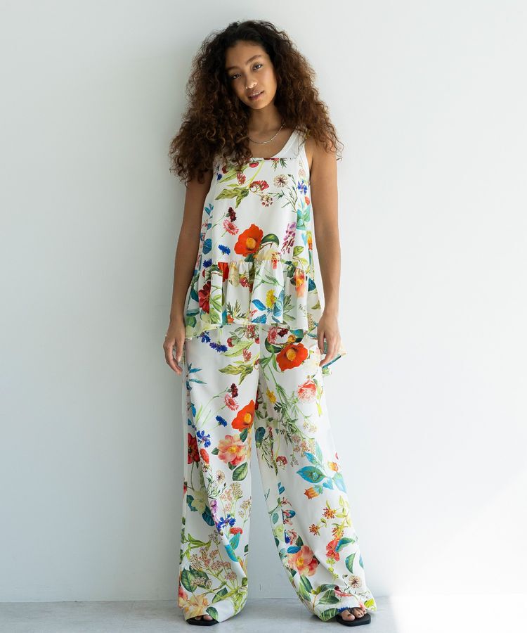 GARAGE OF GOOD CLOTHING「【日本製】フラワープリントキャミソール」|ベスト・ジレ|